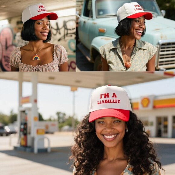 Funny Embroidered Trucker Hat Women Men Sun Protection Snapback main image 2